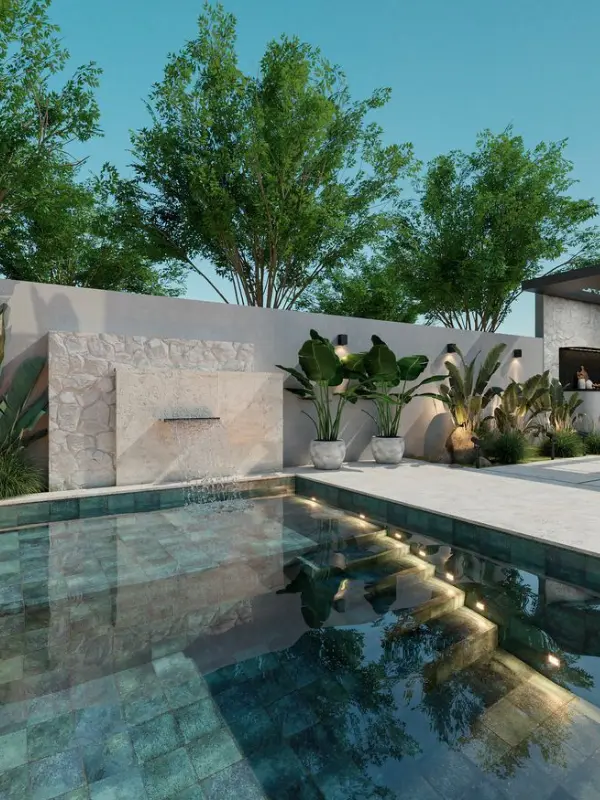 Landscape stone installation